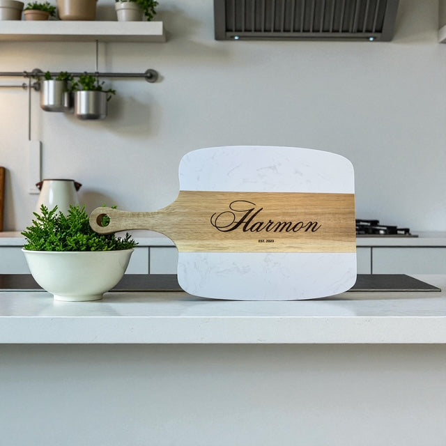 Custom Marble Charcuterie Board Set 