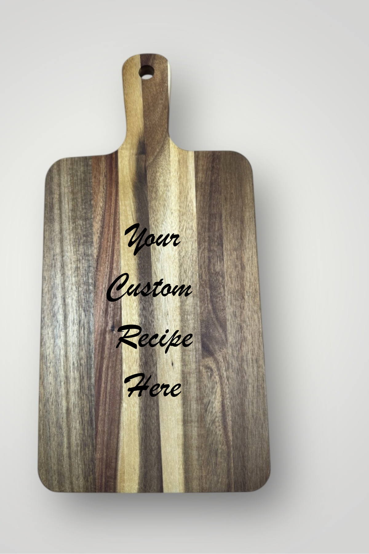 Custom Recipe Cutting Board